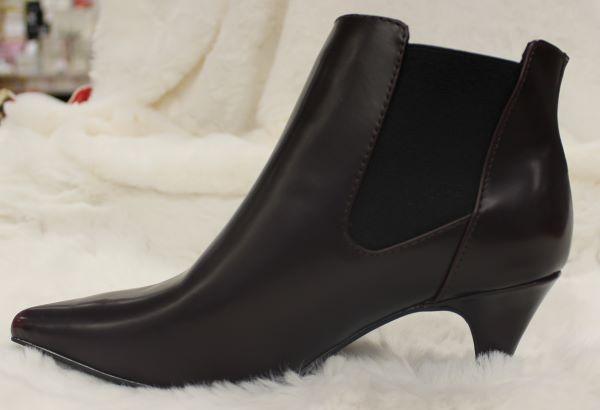 Stiefelette spitz, bordeaux